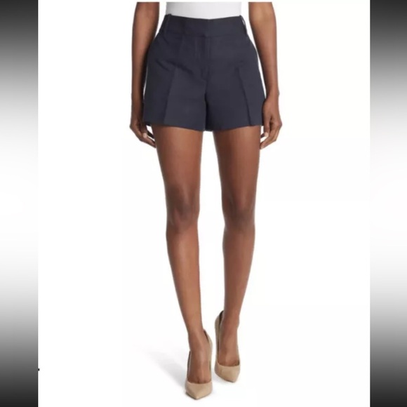 NWT Reiss Lyla Twill Shorts Navy Blue Business Casual Women Designer 0 US 4 UK - Picture 3 of 4
